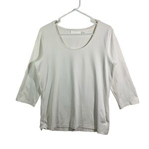 BOSS Hugo Boss Quarter Sleeve Scoop Neck Top